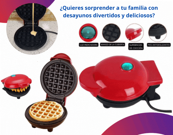 Waflera Circular para Wafles dulces y salados